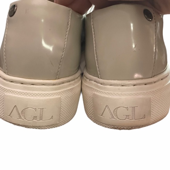 AGL patent leather platform slip-on sneaker w/ bow - Picture 10 of 12